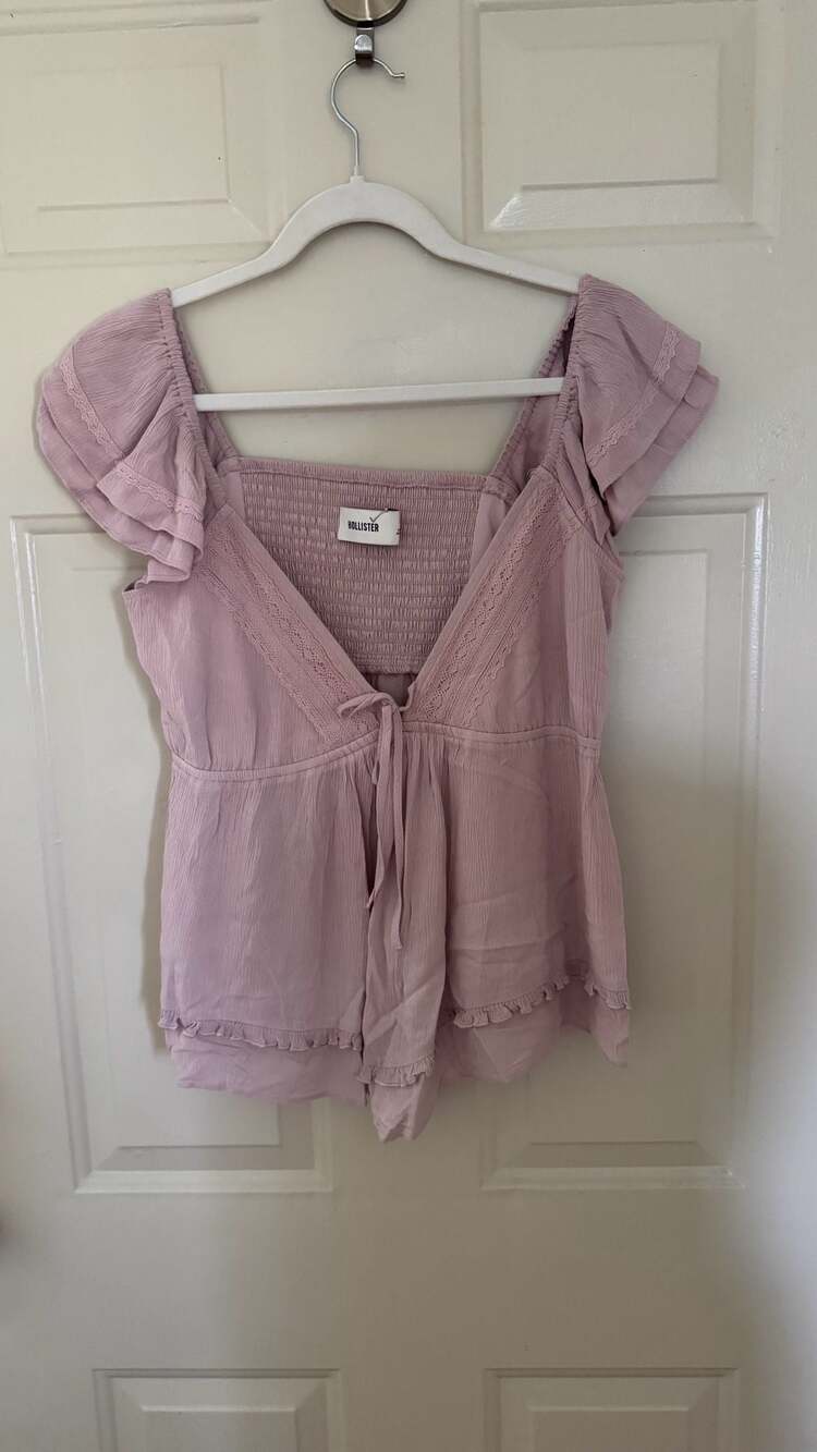 Hollister Handkerchief Hem Babydoll Top
